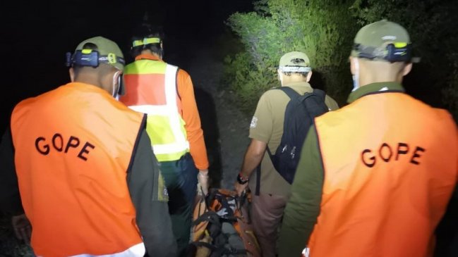 GOPE rescató cuerpo de adulto mayor fallecido en la Reserva Natural de Ñuble