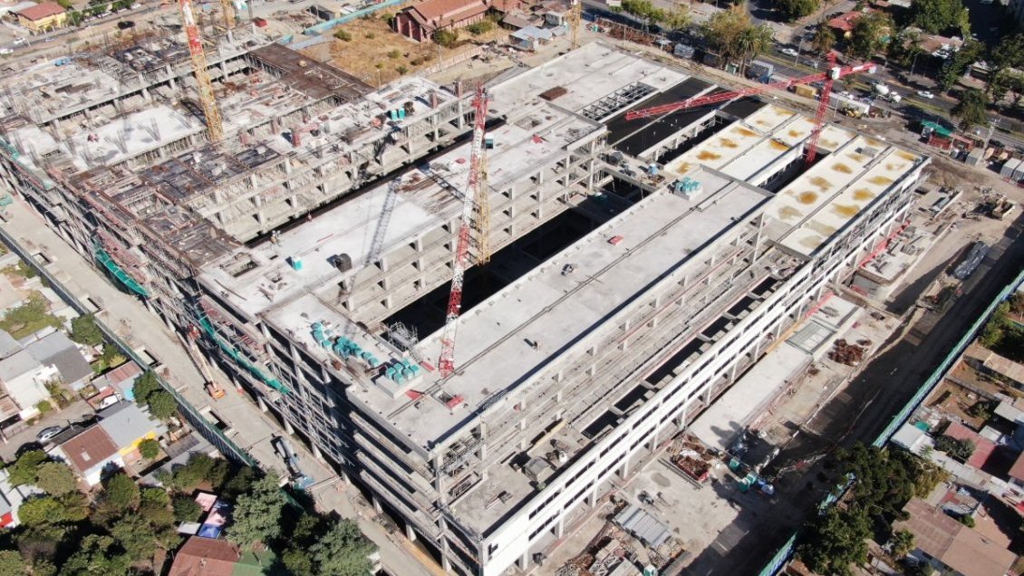 Hospital Regional de Ñuble lleva 33% de avance: Finalizó obra gruesa de primeras dos torres