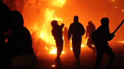   Los graves disturbios nocturnos en el 