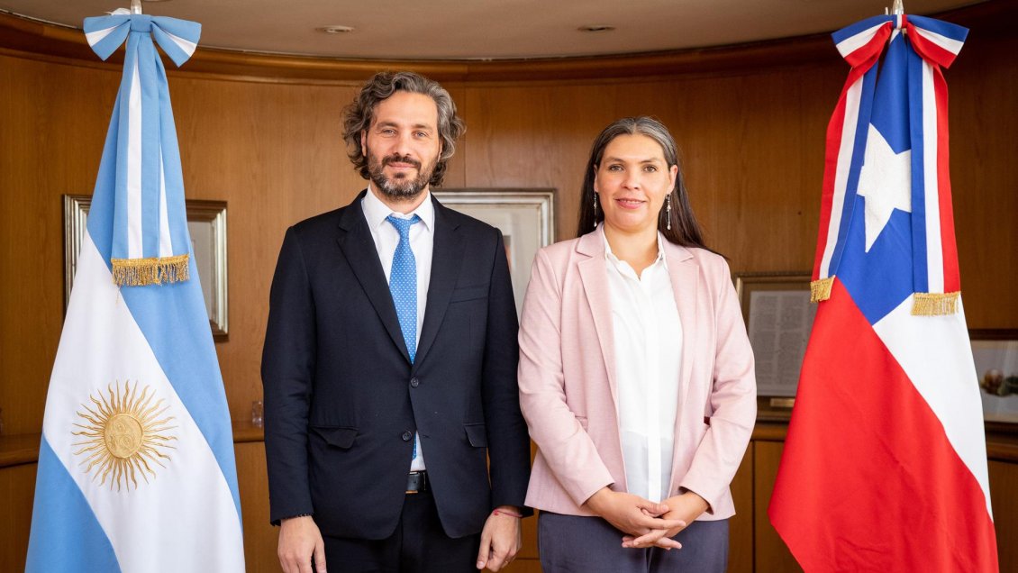 Canciller argentino recibe a Bárbara Figueroa previo a la visita del Presidente Boric