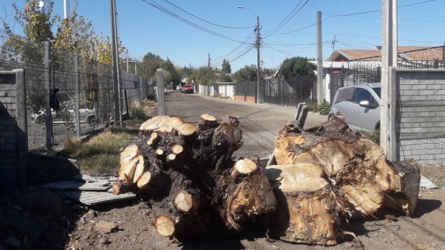 Barrio de Chillán sufre bloqueo de vía que imposibilita ingreso de vehículos de emergencia