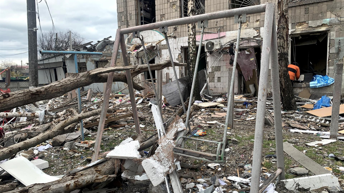 La situación en Borodianka, cerca de Kiev, es 