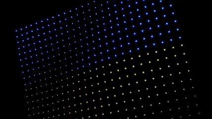  Corea del Sur realizó espectacular exhibición de drones en apoyo a Ucrania  