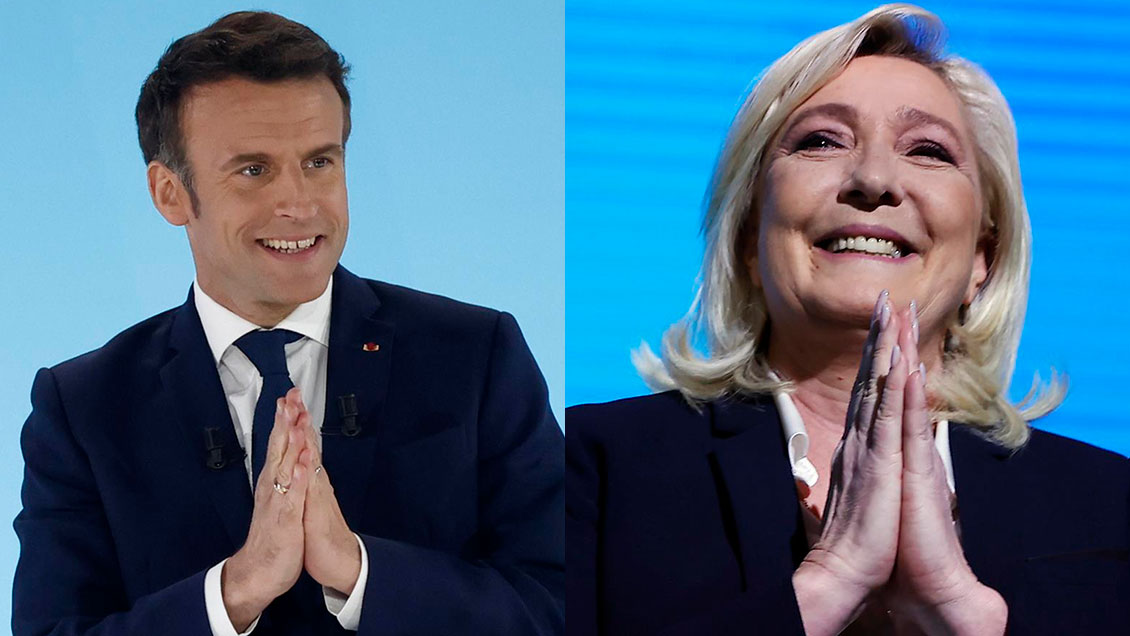 Macron sacó casi 4,7 puntos a Le Pen con el 100% del voto escrutado