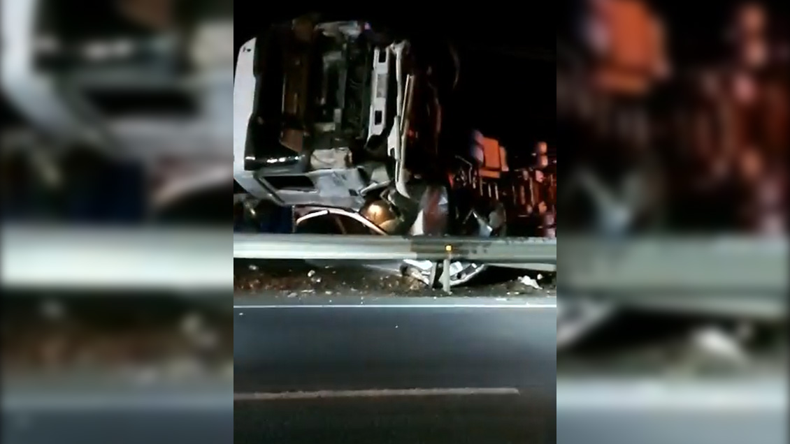 Choque múltiple generó gigantesco taco que se ha prolongado por 12 horas en Ruta 5 Sur