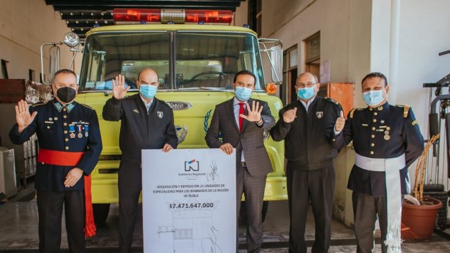 Bomberos de Ñuble comprará 21 carros y la primera escala telescópica para emergencias en altura