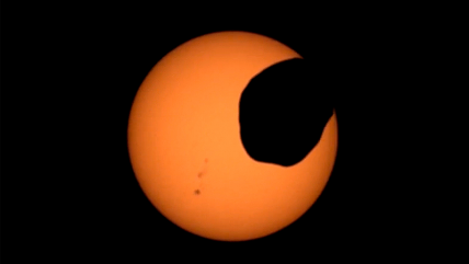   Perseverance registró asombroso eclipse solar en Marte 