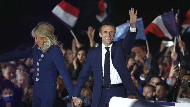   Macron dice que su reelección es el triunfo de 