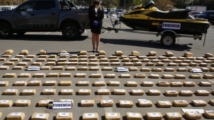   PDI decomisó 800 kilos de drogra en dos operaciones en Santiago 