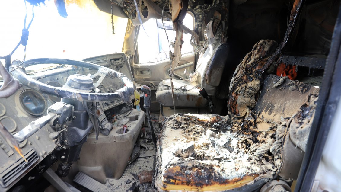 Nuevo ataque incendiario en Curacautín: tres máquinas fueron quemadas