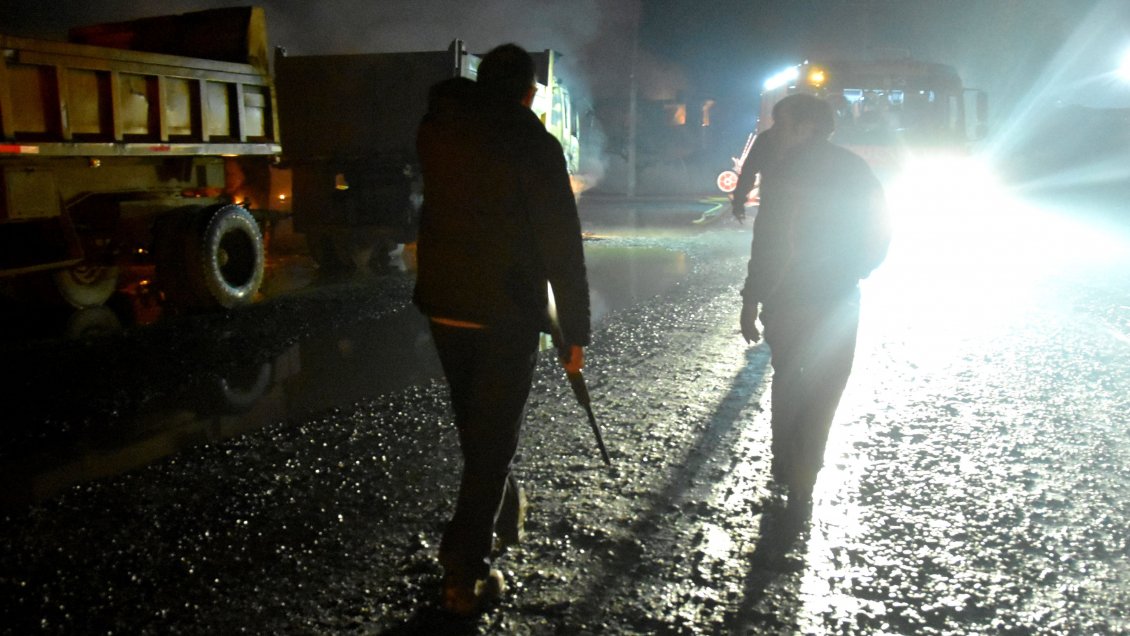 Al menos tres camiones fueron quemados en Loncoche