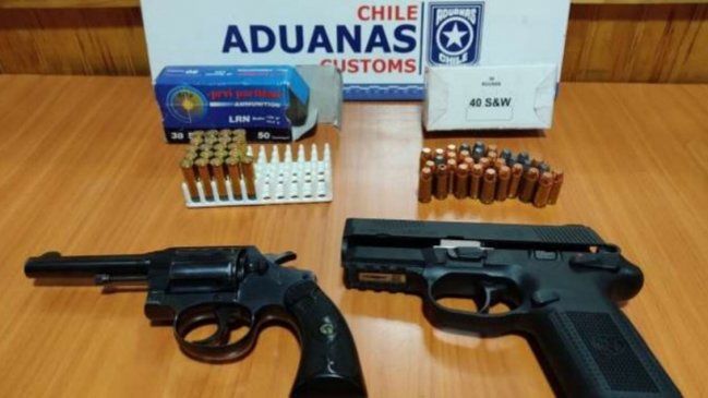 Aduanas detectó contrabando de armas en contenedor en el Puerto de Coronel