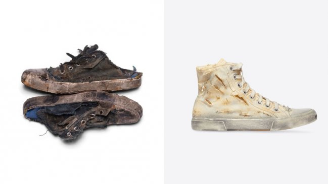 Trolean a Balenciaga por vender zapatillas destrozadas que superan el millón de pesos