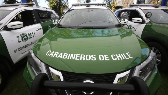 Persecución terminó con choque de patrulla policial en Santiago Centro