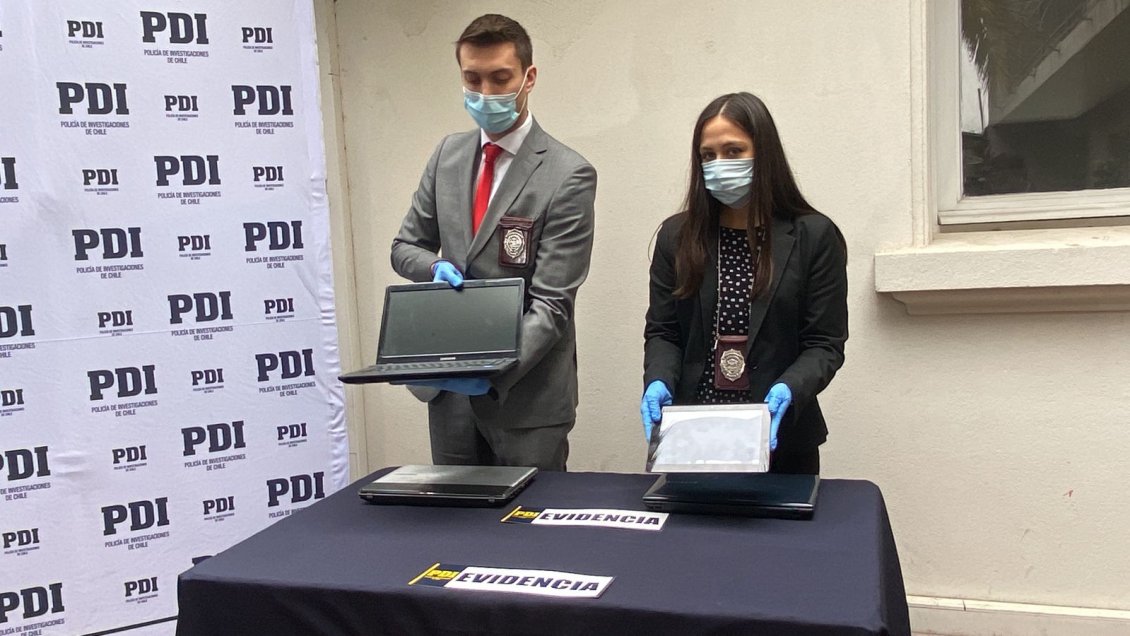 Dos personas fueron detenidas por almacenamiento de imágenes sexuales de niños en Talca