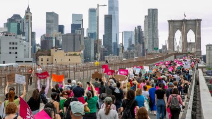  Miles de personas se manifestaron en EEUU en favor del aborto  