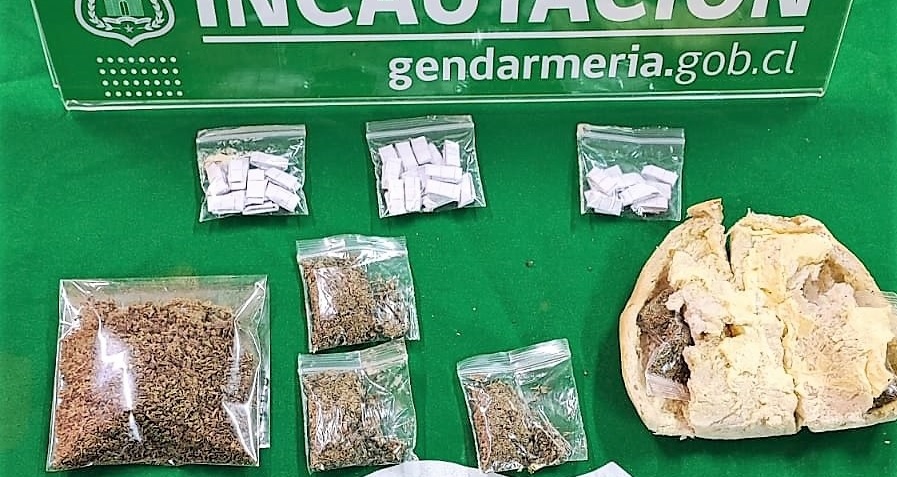 En sandwich de jamón y queso hombre intentó ingresar droga a la cárcel de Quillota