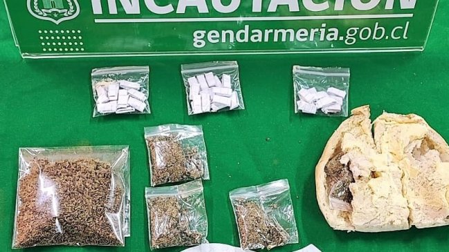 En sandwich de jamón y queso hombre intentó ingresar droga a la cárcel de Quillota