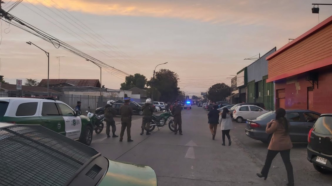Detienen a imputado por homicidio en plena vía pública de Rancagua