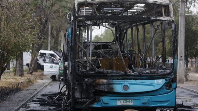 En internación provisoria quedó menor acusado de la quema de buses en la Alameda