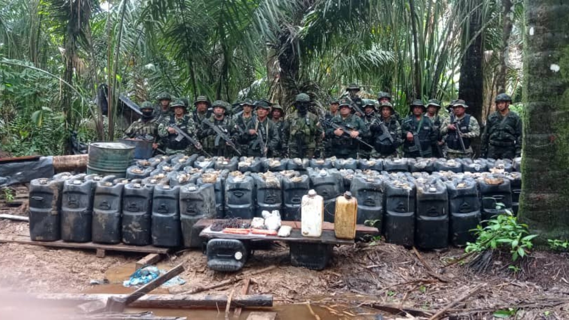 Militares venezolanos incautaron 50 kilos de explosivos en zona fronteriza
