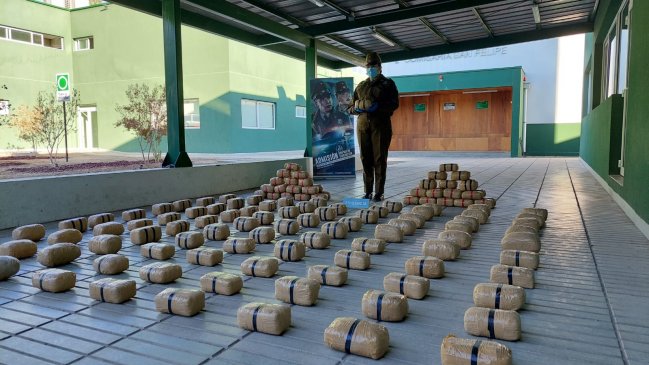 Control carretero deja dos detenidos y un decomiso de 800 millones de pesos en marihuana creepy