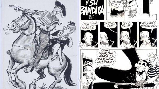   Frei Montalva y Frei Ruiz-Tagle protagonizan muestra de sátira política 