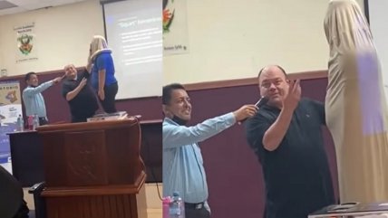  Usan a alumno para explicar cómo poner un condón  