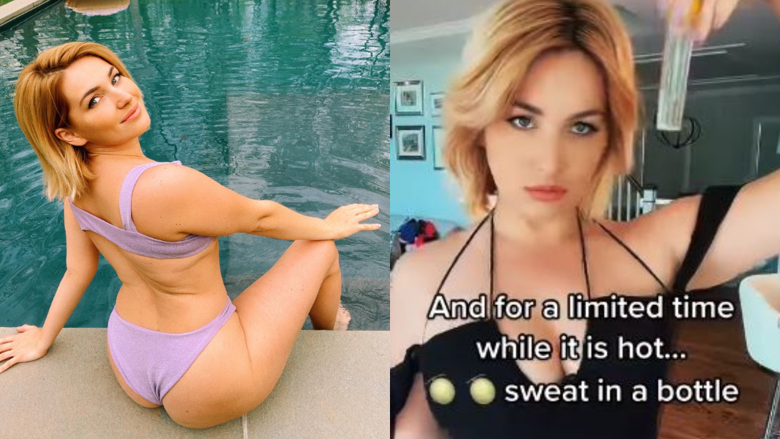 Mujer viral por vender sus gases envasados ahora gana millones con el sudor de sus senos