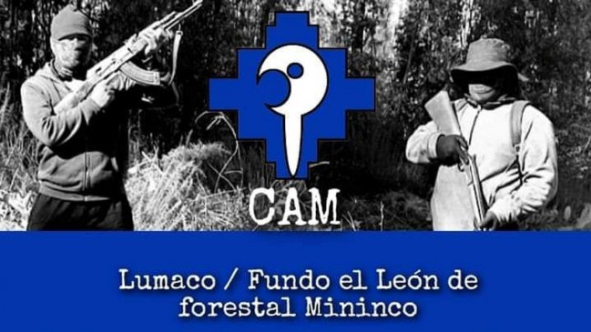CAM se adjudicó atentado contra forestal Mininco en Lumaco