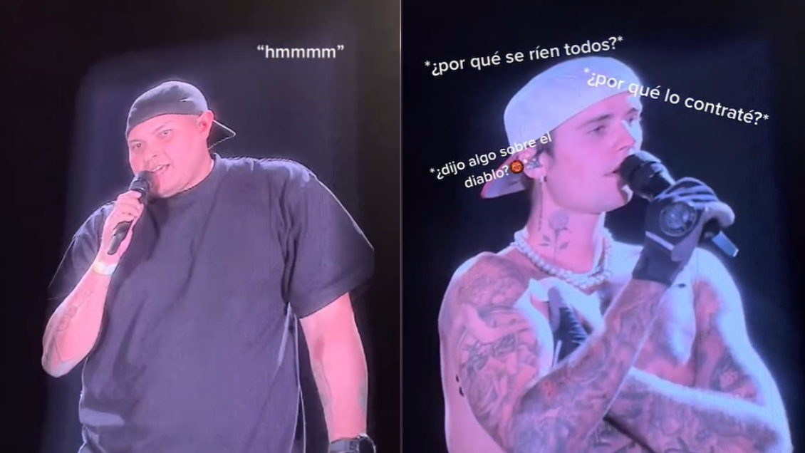 Los nervios lo traicionaron: Trolean a traductor de Justin Bieber tras incómodo momento en concierto