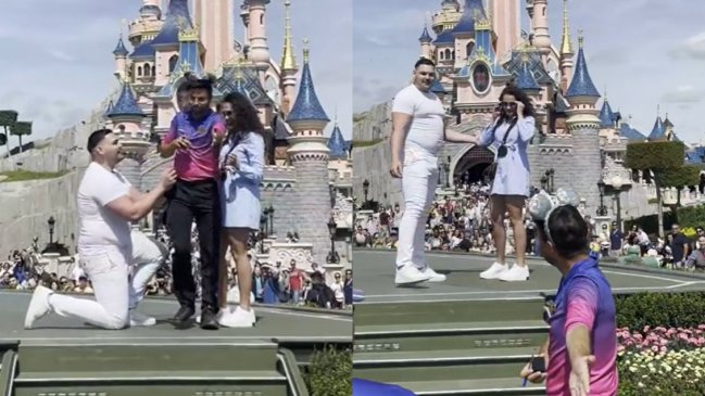 Trabajador de parque de Disney interrumpe propuesta de matrimonio y se vuelve viral