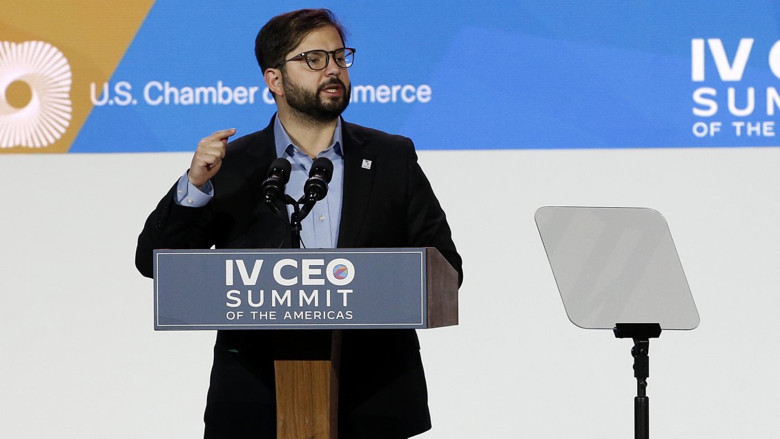 Boric ante empresarios en EEUU: 