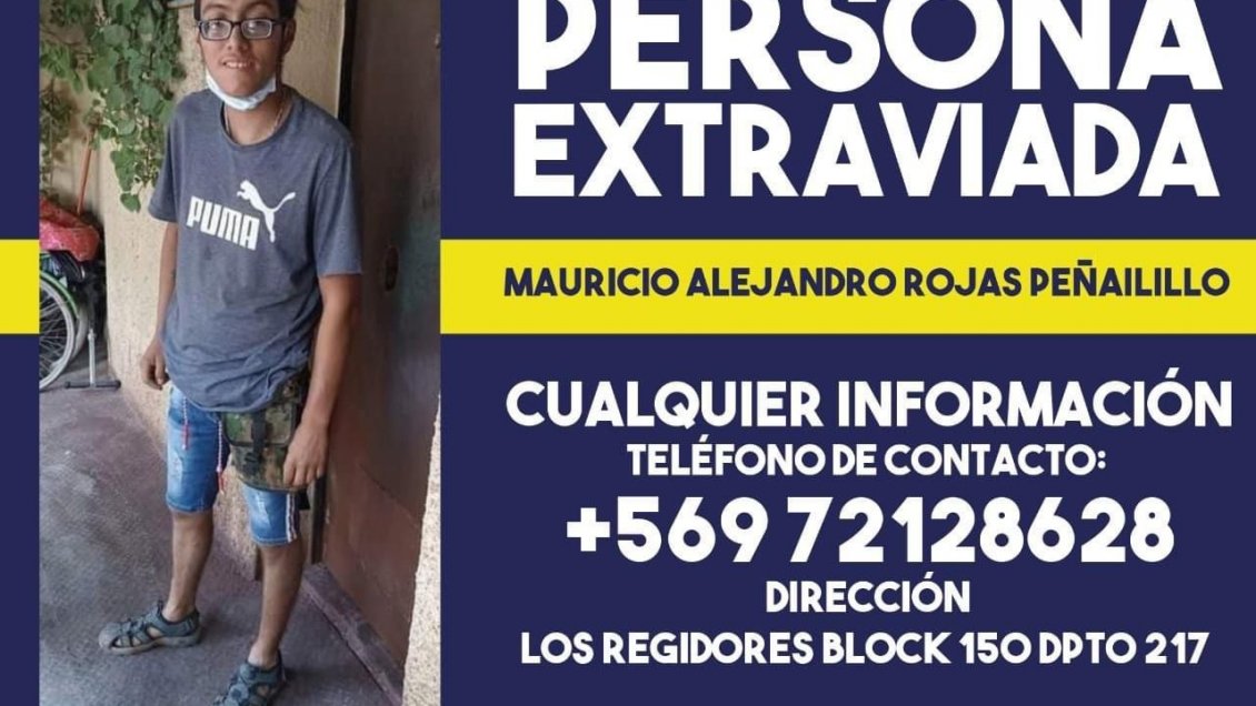 Continúa búsqueda de joven desaparecido en Graneros