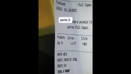 Fue a demostrar que Copec 