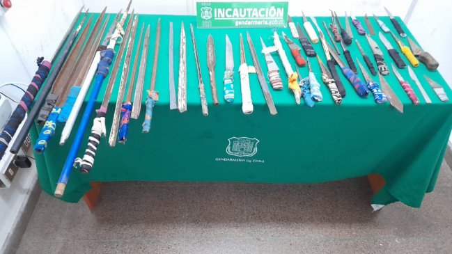Decomisan armas blancas y celulares tras allanamientos en cárcel de Rancagua