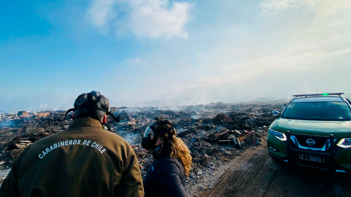 Incendio en La Chimba: Suspenden clases para los colegios de la zona norte de Antofagasta