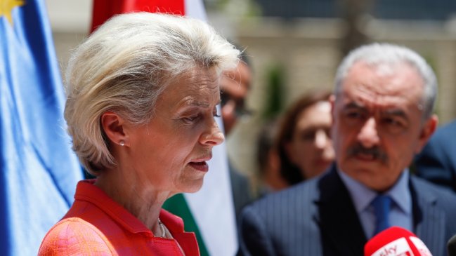  Von der Leyen anunció el desbloqueo de ayuda financiera a Palestina  