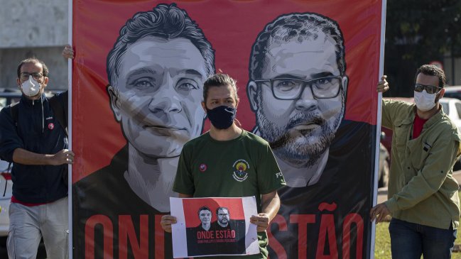 Los dos hombres detenidos confesaron el asesinato de los desaparecidos en la Amazonía