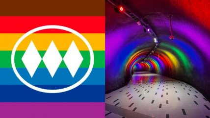  Metro de Santiago se iluminó para celebrar la diversidad LGBT  