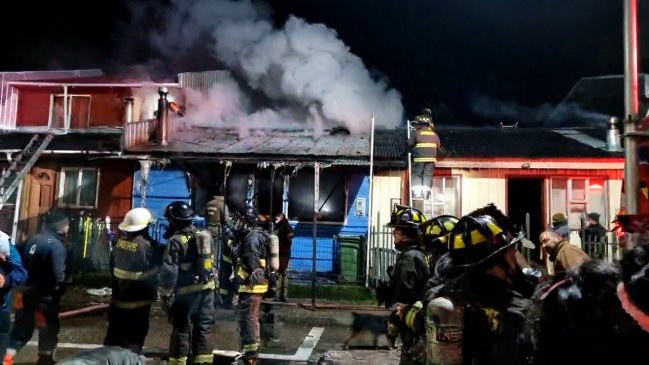 No logró huir: Adulta mayor murió en incendio que consumió su casa en Puerto Aysén