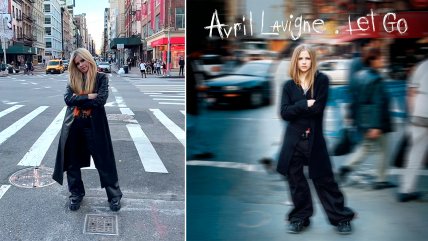   Igualita: Avril Lavigne recreó portada de su primer álbum 20 años después 