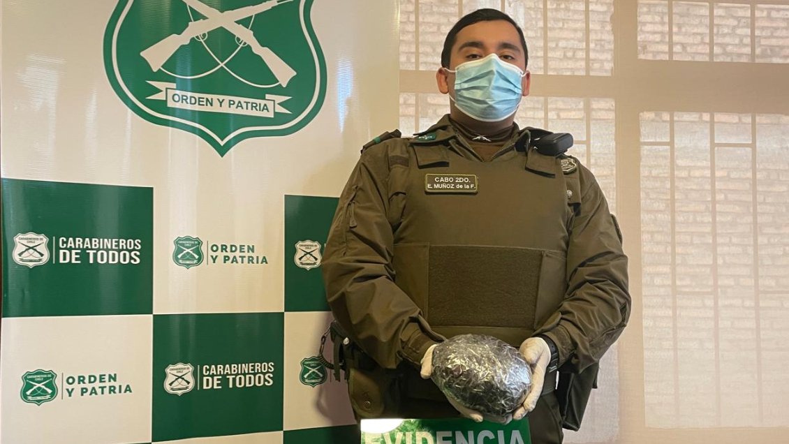 Carabineros detuvo a sujetos que portaban más de dos mil dosis de clorhidrato de cocaína en San Nicolás