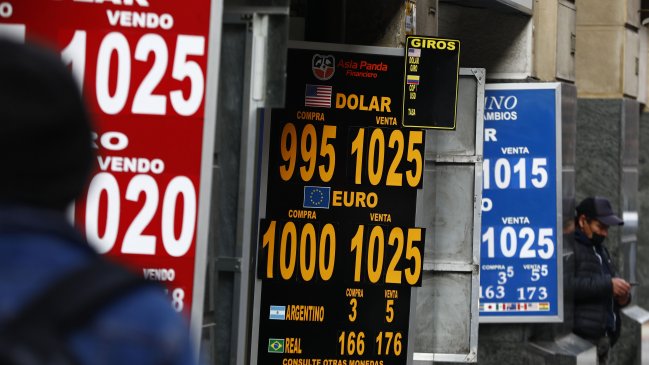 Otra jornada histórica para el dólar: Llegó a los 1.033 pesos