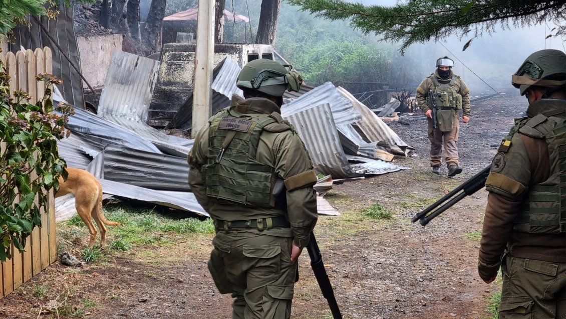 Carabineros sufrieron ataque armado cuando resguardaban un fundo en Alto Biobío