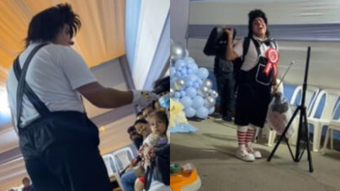 Fail: Payaso se equivocó de fiesta y se dio cuenta a la mitad de su show