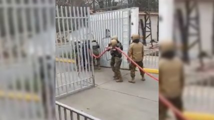   Encapuchados atacaron unidad militar vecina al INBA: Fueron repelidos con una manguera y agua 