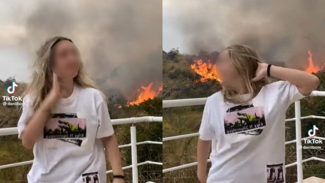 Joven se grabó bailando frente a incendios y generó polémica en redes