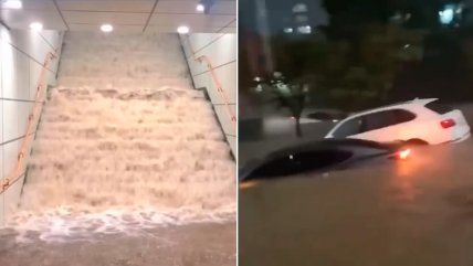   Lluvias históricas dejan varias zonas afectadas en Corea del Sur 