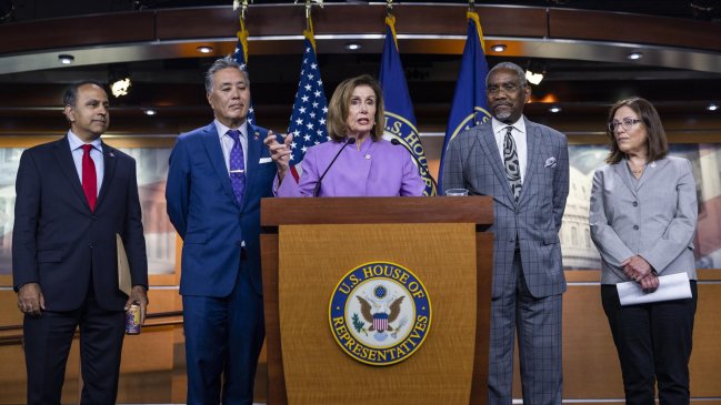 Pelosi afirma que EE.UU. no permitirá a China aislar a Taiwán